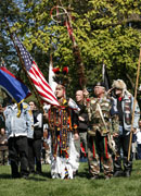 Pow Wow Grand Entry with Veterans